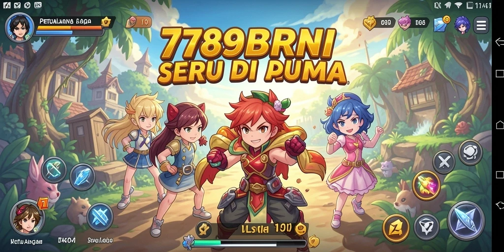 Tampilan gameplay menarik dari 789BNI dengan karakter Anime.