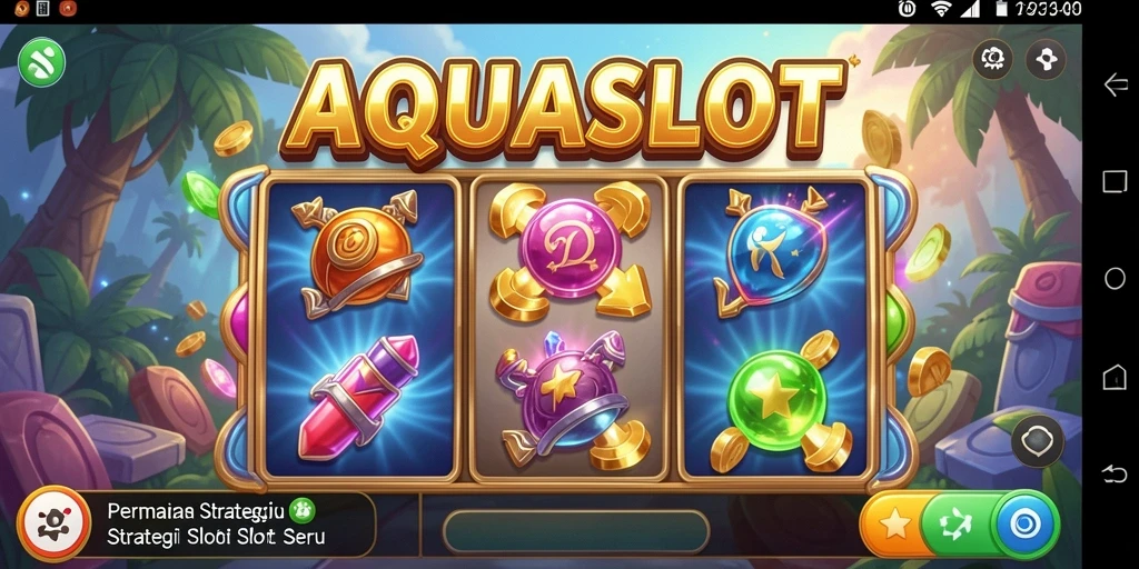 Tampilan gameplay AQUASLOT yang seru dan menarik.