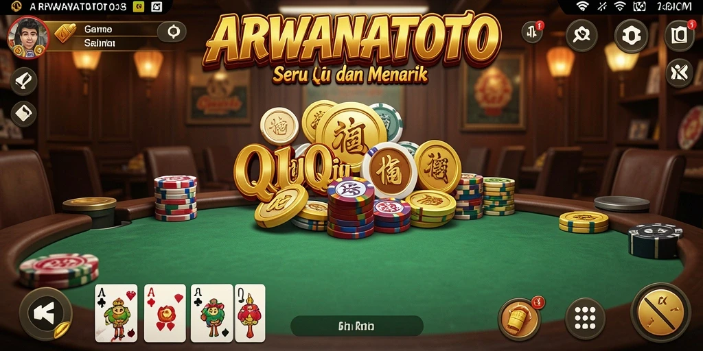 Tampilan gameplay QiuQiu yang seru di ARWANATOTO.