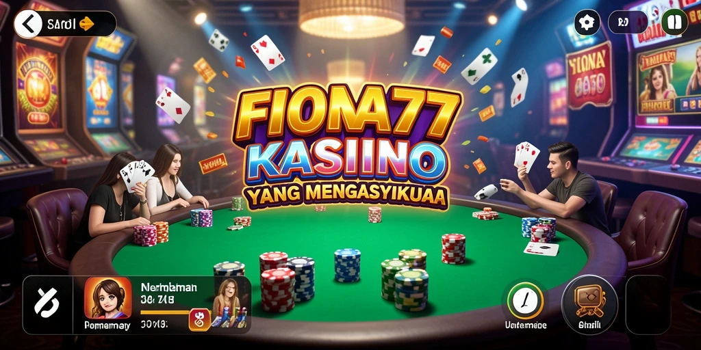 Tampilan gameplay seru dari aplikasi Kasino FIONA77.