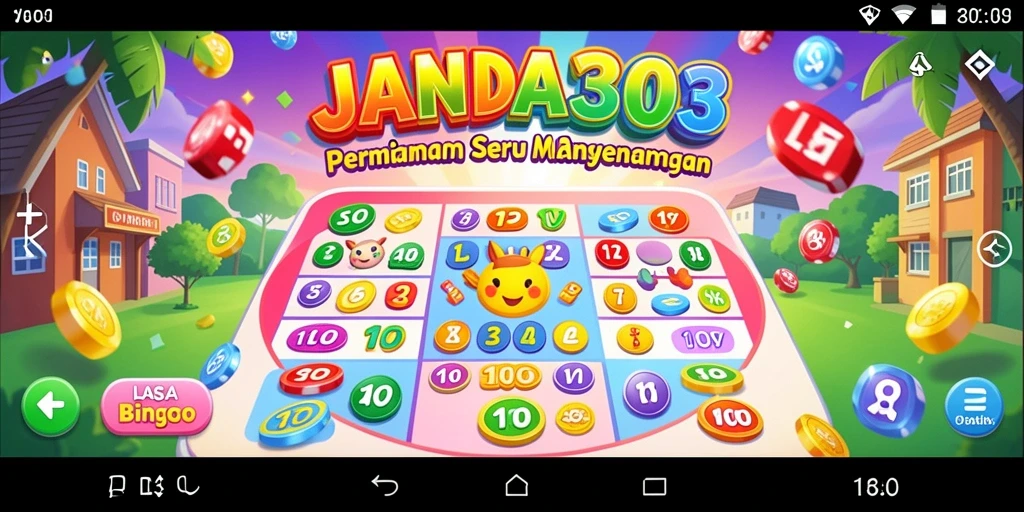 Tampilan menarik dari gameplay Bingo di JANDA303.