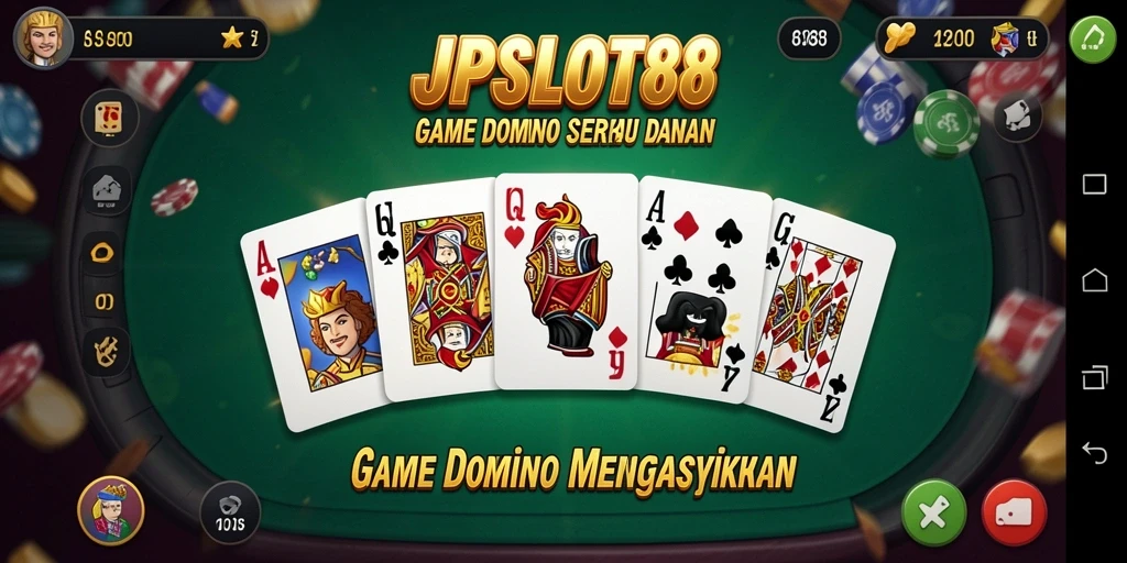 Tampilan gameplay Domino yang seru di JPSLOT88.