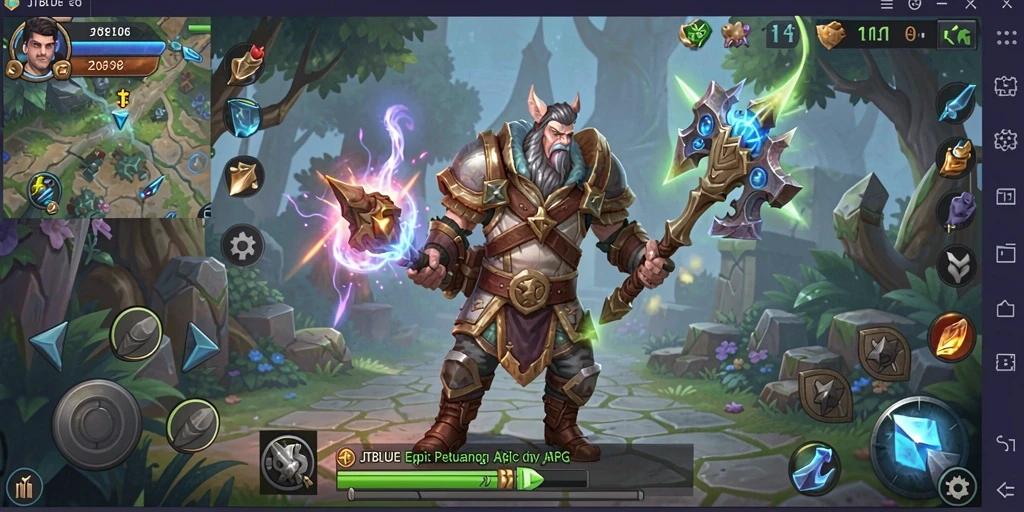 Gameplay menarik ARPG di JTBLUE dengan grafis memukau.