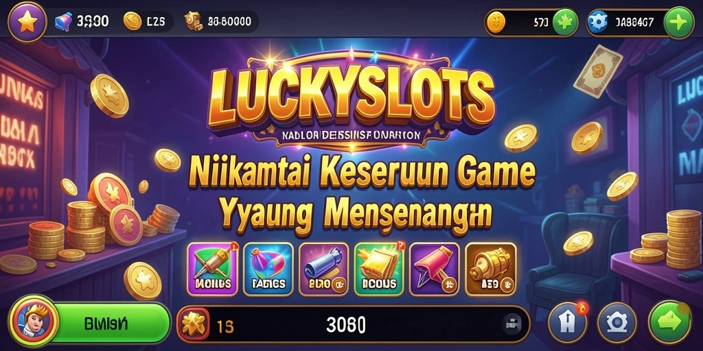Tampilan gameplay LUCKYSLOTS yang seru dan menarik.