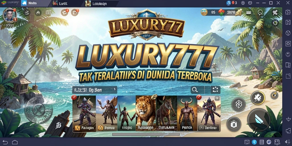 Gameplay LUXURY777 menampilkan petualangan seru di dunia terbuka.
