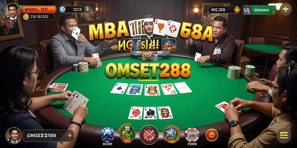 Tangkapan layar gameplay seru dari permainan Poker di OMSET288.