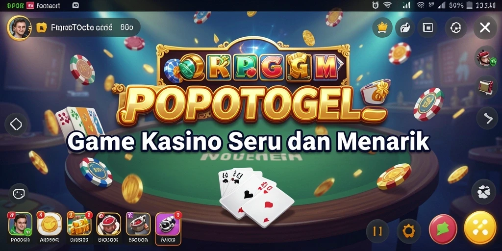 Tampilan gameplay menarik di POPOTOGEL dengan elemen Kasino.