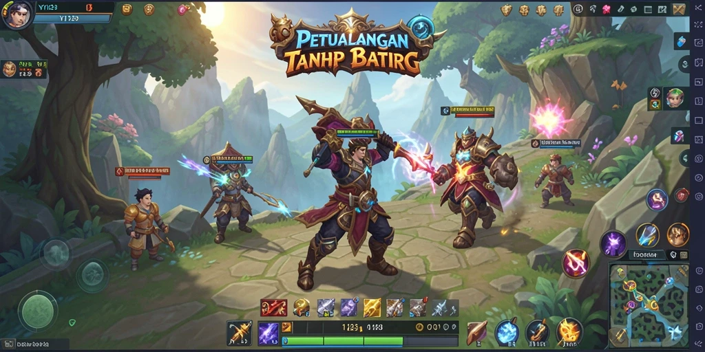 Screenshot gameplay YY123 dengan aksi seru dalam dunia MMORPG.